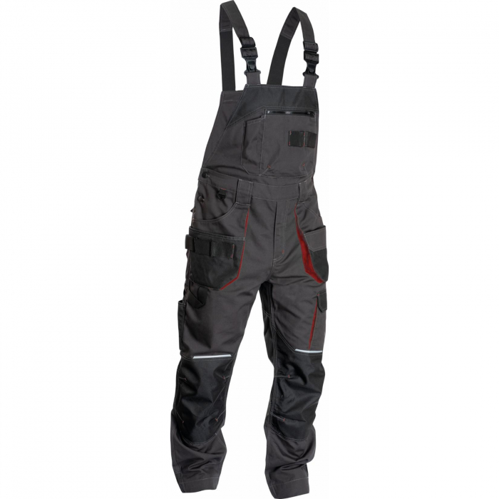 Pantaloni salopeta cu pieptar Safe Worker REUSEL, 65/35 poliester [2]