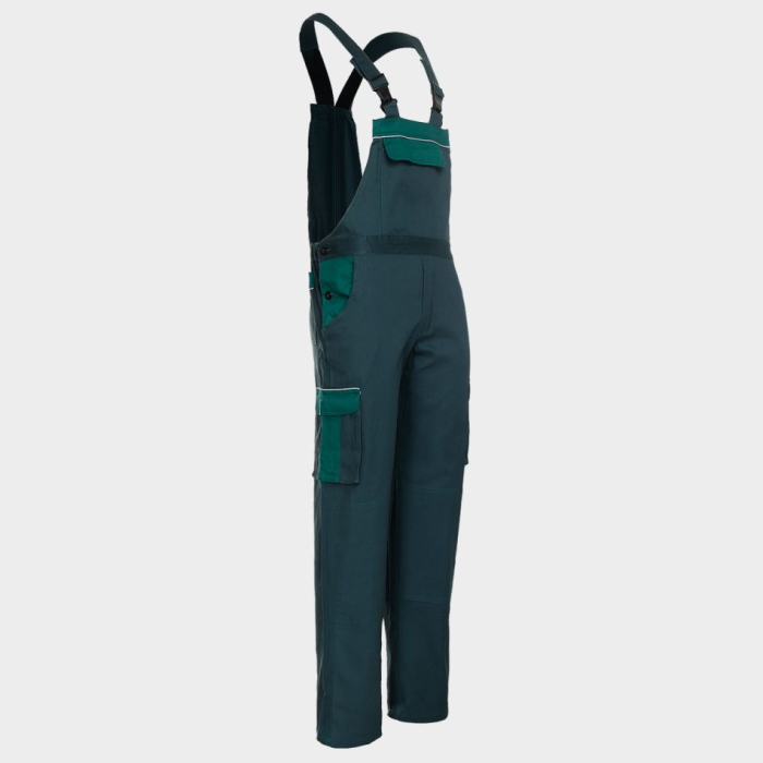 Pantaloni salopeta cu pieptar Stenso ASIMO, 100% bumbac, 240 gr/mp [4]