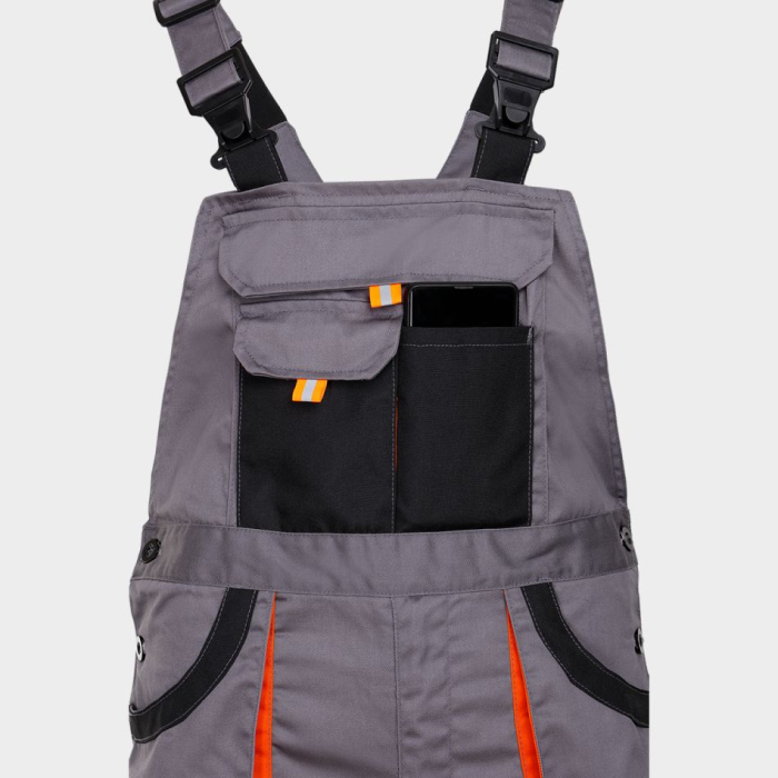 Pantaloni salopeta cu pieptar Stenso CARGO EM, 20% bumbac, 80% poliester, 235 gr/mp [5]