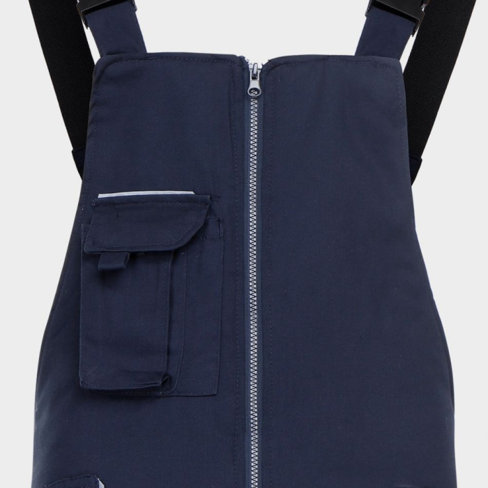 Pantaloni salopeta cu pieptar Stenso COLLINS WINTER NAVY T/C, tercot 35/65, 235 gr/mp [3]