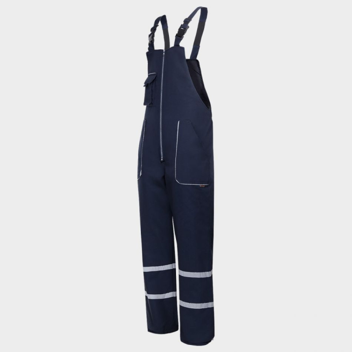 Pantaloni salopeta cu pieptar Stenso COLLINS WINTER NAVY T/C, tercot 35/65, 235 gr/mp [2]