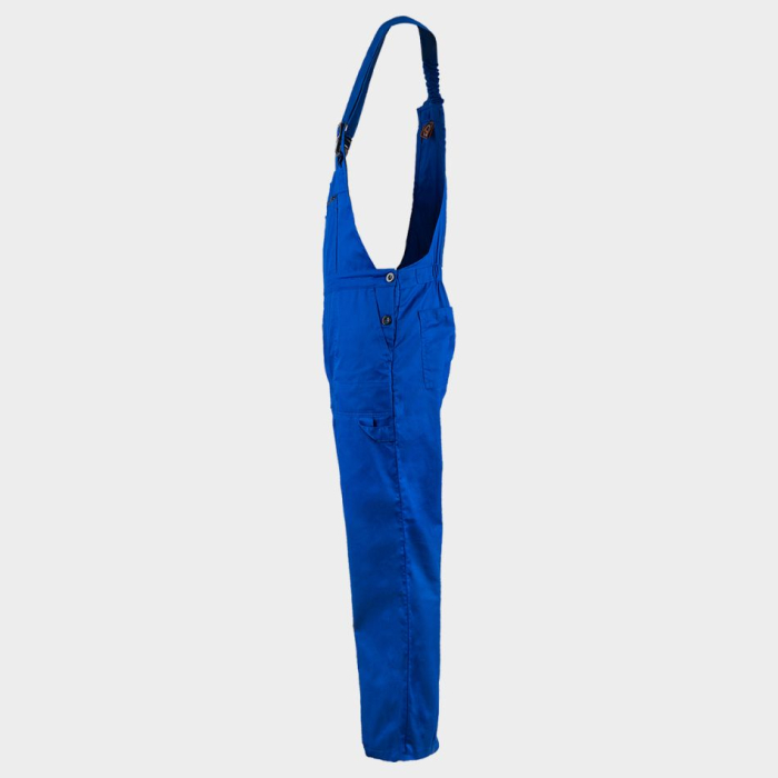 Pantaloni salopeta cu pieptar Stenso PLUTON ROYAL BLUE, tercot 35/65, 195 gr/mp [4]