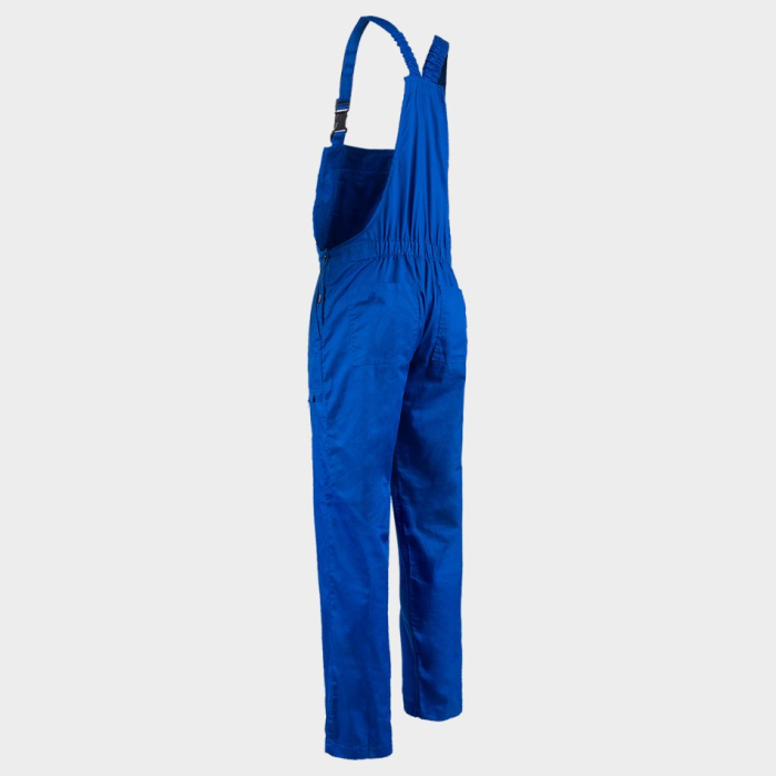 Pantaloni salopeta cu pieptar Stenso PLUTON ROYAL BLUE, tercot 35/65, 195 gr/mp [2]