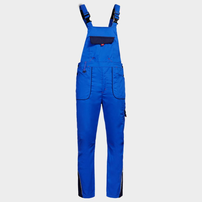 Pantaloni salopeta cu pieptar Stenso PRISMA LIGHT STRETCH, 63% poliester, 34% bumbac, 3% spandex, 190 gr/mp [1]