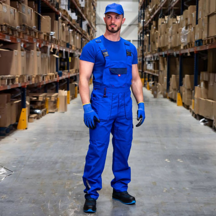 Pantaloni salopeta cu pieptar Stenso PRISMA LIGHT STRETCH, 63% poliester, 34% bumbac, 3% spandex, 190 gr/mp [2]