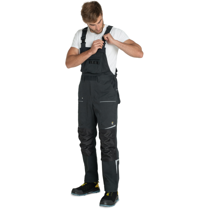 Pantaloni salopeta pieptar Cerva STIRLING STRETCH, 97% bumbac, 3% spandex, 260 g/mp [4]