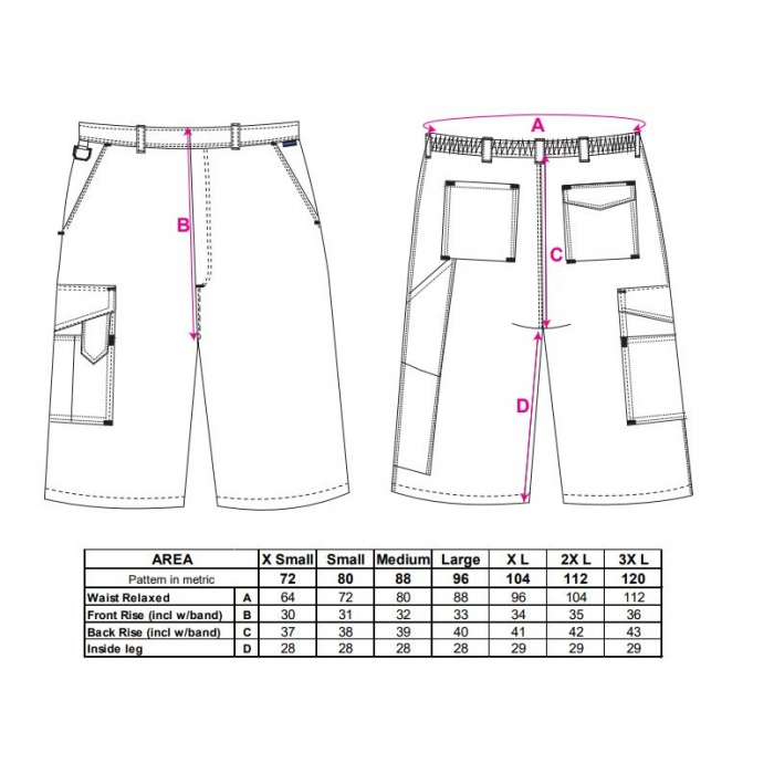 Pantaloni scurti de lucru Portwest COMBAT S790, 65% poliester, 35% bumbac, 210g [2]