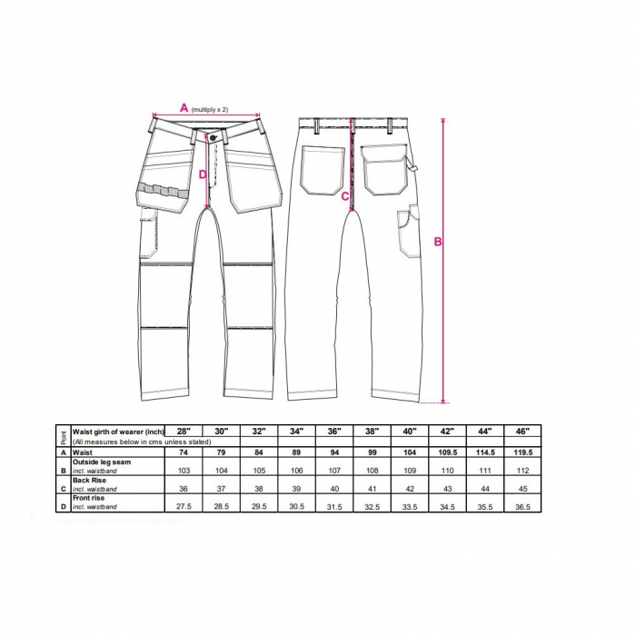 Pantaloni de lucru in talie Portwest TRADESMAN HOLSTER C720, 65% poliester, 35% bumbac, 245g [2]