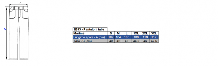 Pantaloni vatuiti de iarna Renania PACIFIC, 100% poliester si membrana PVC [2]