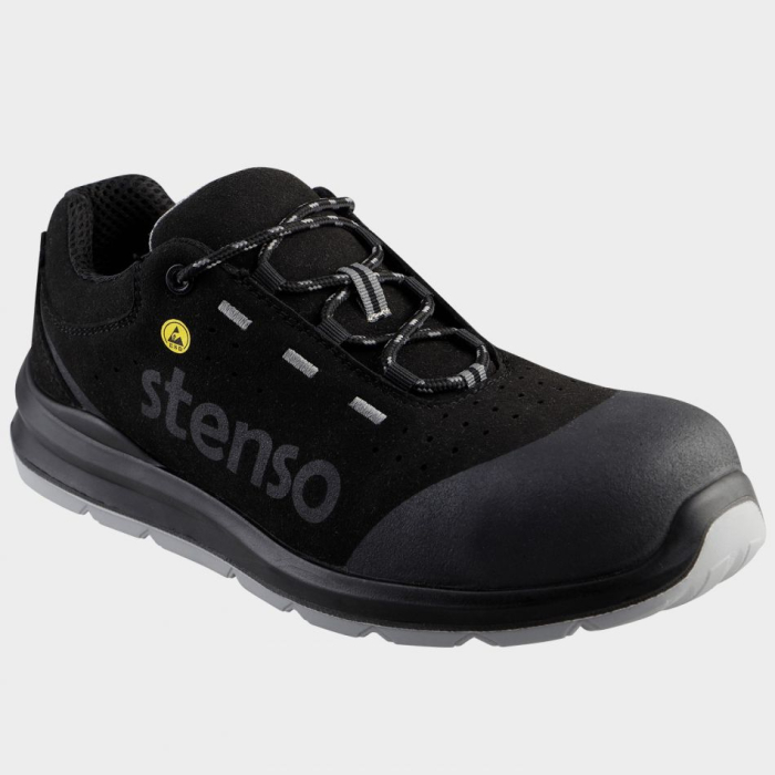 Pantofi de protectie Stenso JETT BLACK LOW MF S1PL MF ESD, cu bombeu compozit si lamela [1]