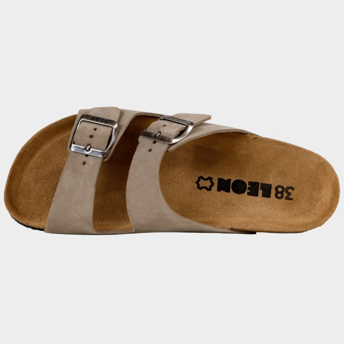 Papuci cu talpa din pluta Leon LADY, piele naturala cu talpa PU [3]