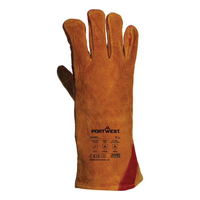 Manusi de protectie sudura Portwest A530 REINFORCED WELDING, piele bovina [2]