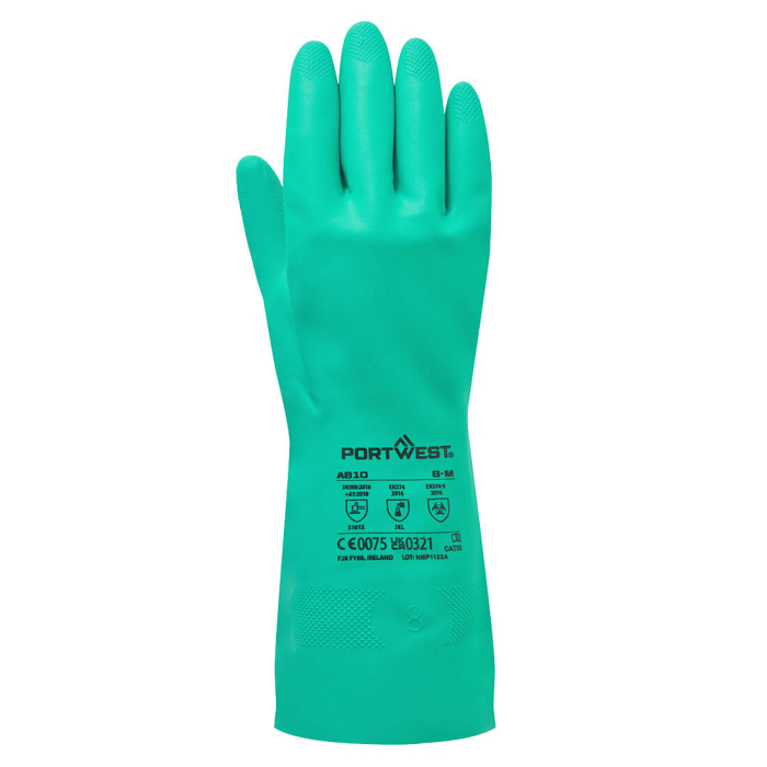 Manusi de protectie Portwest A810 NITROSAFE CHEMICAL, nitril [2]