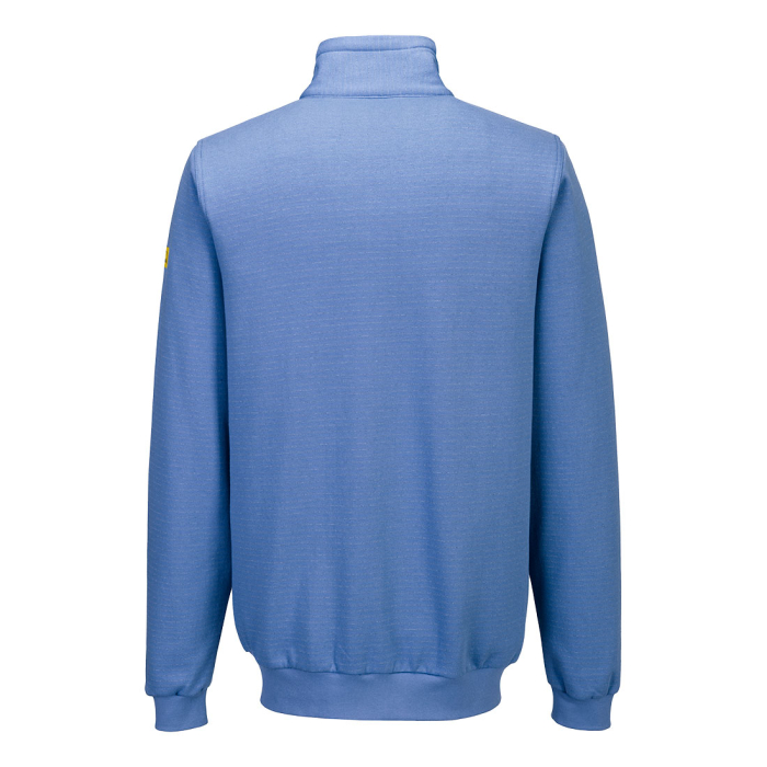 Hanorac antistatic de lucru fara gluga Portwest AS25 ESD, 96% bumbac, 4% fibra carbon, 300 gr/mp [2]