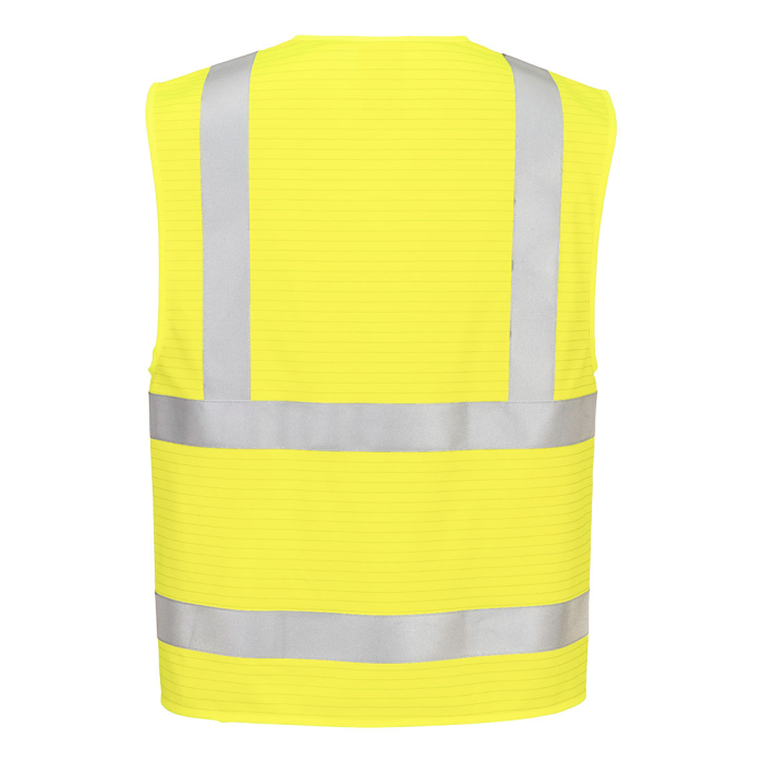 Vesta antistatica reflectorizanta FR615 Bizflame Hi-Vis FR, 98% poliester 2% fibra de carbon, 120 gr/mp [2]