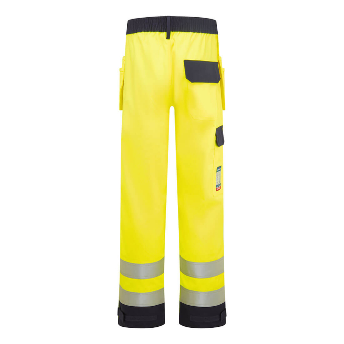 Pantaloni ignifugati reflectorizanti Portwest FR440 BizFlame Hi-Vis CONTRAST FR HOLSTER, 99% bumbac, 1% fibra de carbon, 345 gr/mp [2]