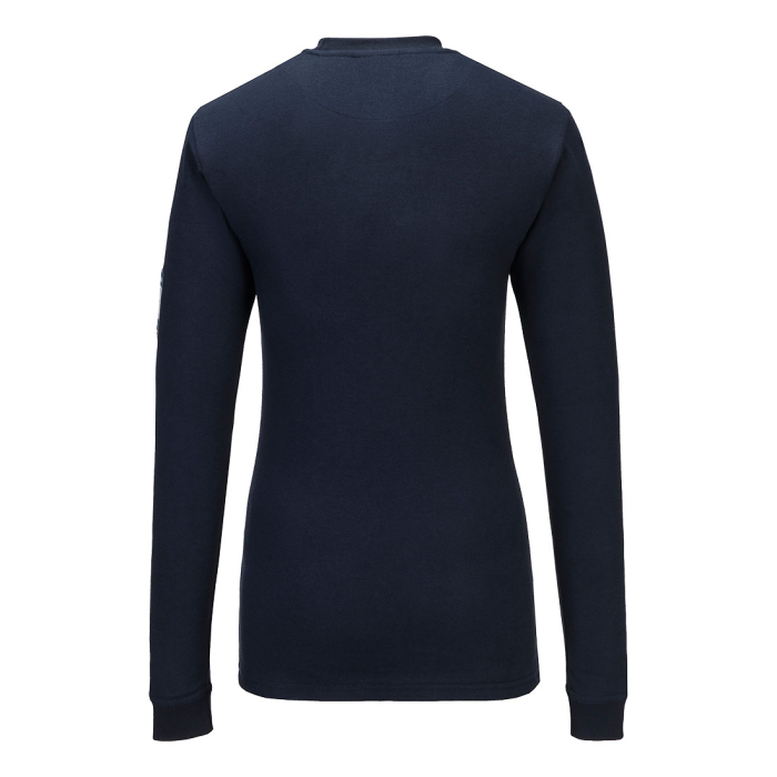 Tricou antistatic cu maneca lunga dama Portwest FR808 MODAFLAME Knit FR,  60% modacrilic, 39% bumbac, 1% fibra de carbon, 200g/mp [2]