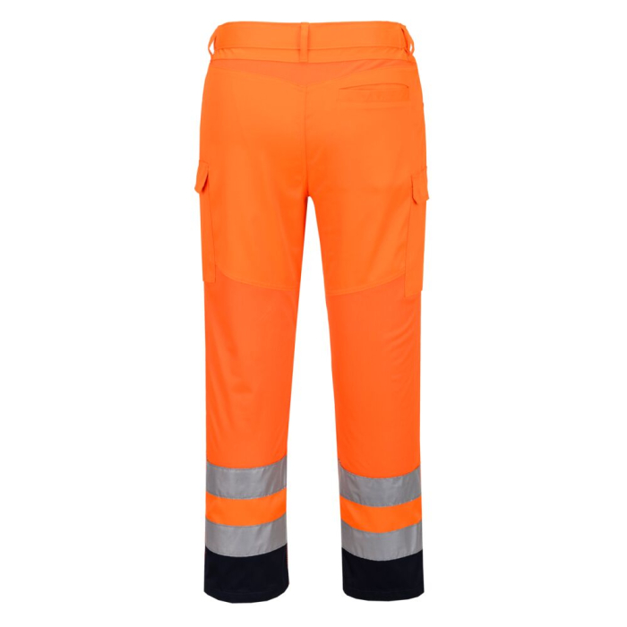 Pantaloni de lucru cu benzi reflectorizante Portwest Hi-Vis MESH PANEL, 65% poliester, 33% bumbac, 2% elastan, 190 gr/mp [2]