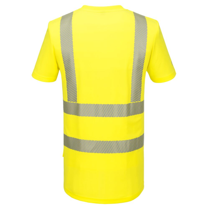 Tricou clasic cu maneca scurta reflectorizant Portwest PW3 Hi-Vis S/S, 100% poliester, 150 gr/mp [2]