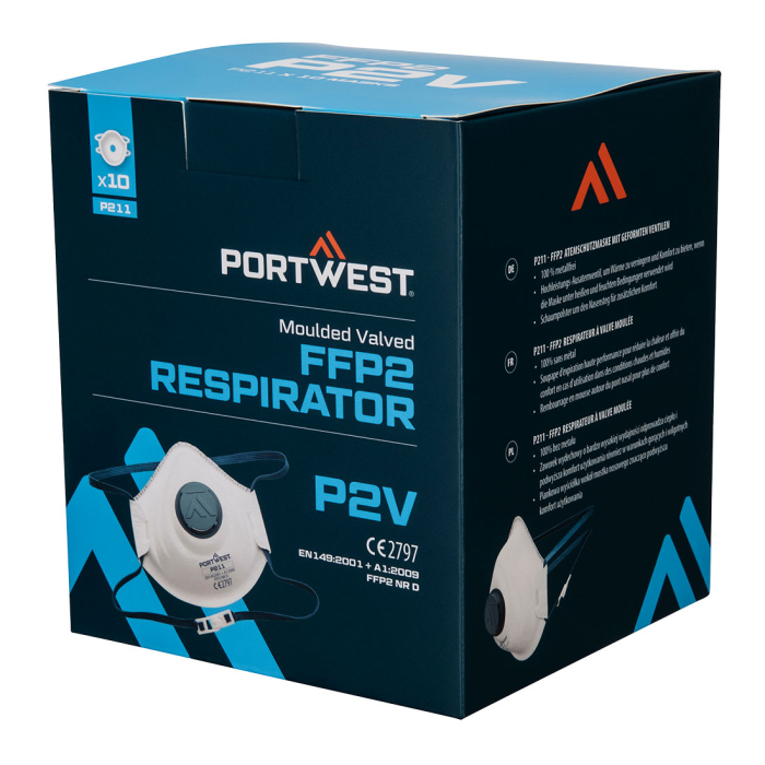 Semimasca de protectie FFP2 Portwest, cu supapa, 10buc/cutie [2]