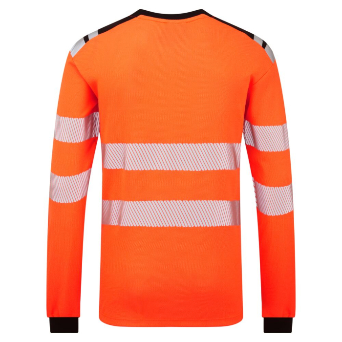 Tricou clasic cu maneca lunga reflectorizant Portwest PW3 MODAFLAME Hi-Vis FR, 45% modacrilic, 25% poliester, 23% bumbac, 6% aramid, 1% antistatic, 220 gr/mp [2]
