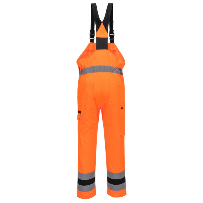 Pantaloni salopeta cu pieptar reflectorizanti Portwest WX2 ECO STRETCH, 65% poliester reciclat, 35% bumbac, 245 gr/mp [2]
