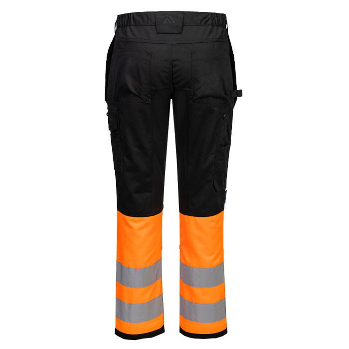 Pantaloni de lucru cu benzi reflectorizante Portwest WX2 ECO Hi-Vis Class 1, 65% poliester reciclat, 35% bumbac, 245 gr/mp [2]