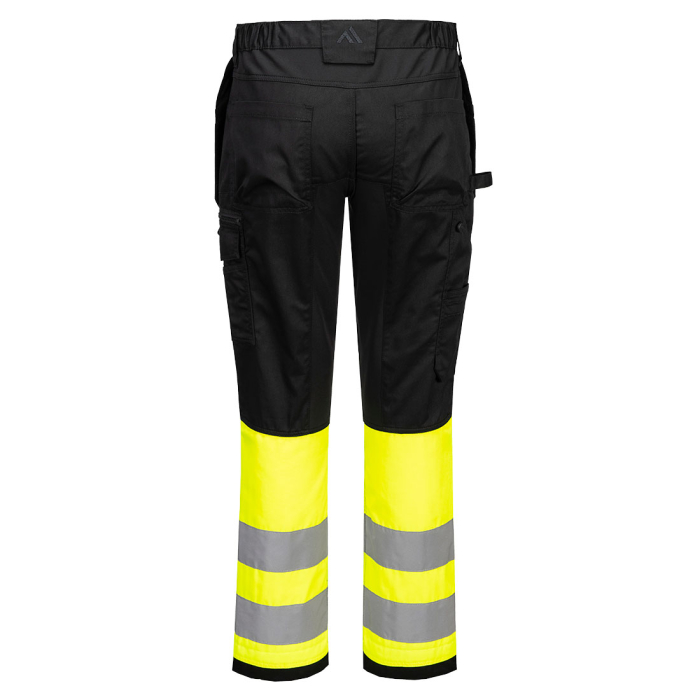 Pantaloni de lucru cu benzi reflectorizante Portwest WX2 ECO Hi-Vis Class 1, 65% poliester reciclat, 35% bumbac, 245 gr/mp [2]