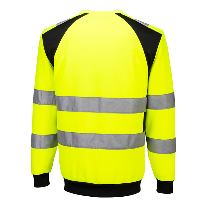 Hanorac fara gluga reflectorizant Portwest WX2 ECO Hi-Vis,  65% poliester reciclat, 35% bumbac, 300 gr/mp [2]
