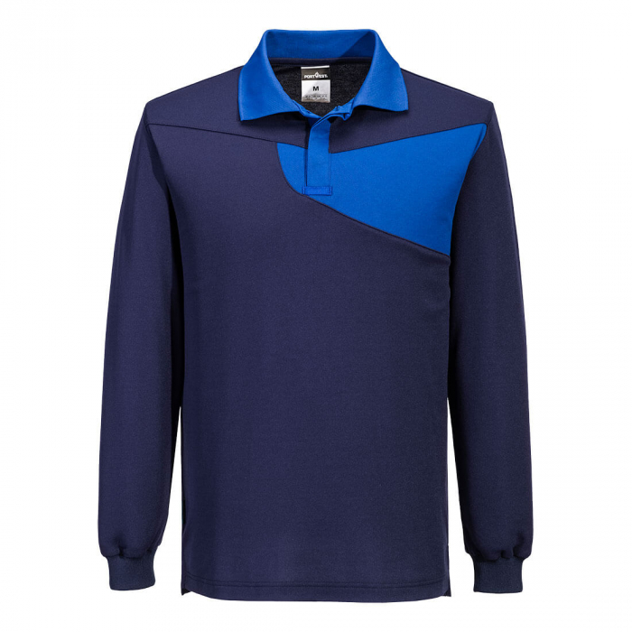 Tricou polo cu maneca lunga Portwest PW218 PW2 COMFORT POLO, 55% bumbac, 45% poliester, 144 gr/mp [1]