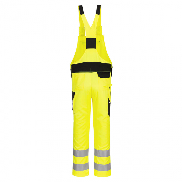 Pantaloni salopeta cu pieptar reflectorizanti Portwest PW2 PW244, 65% poliester, 35% bumbac, 245 gr/mp [3]