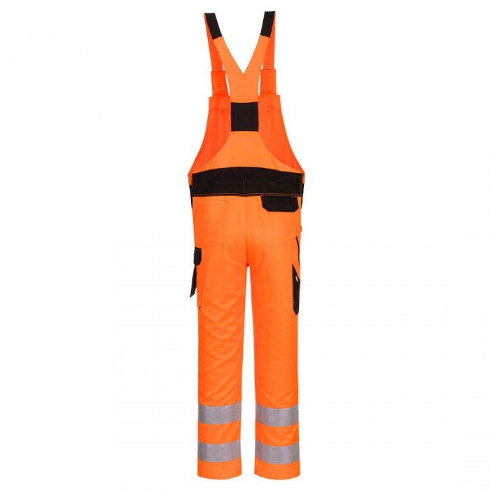 Pantaloni salopeta cu pieptar reflectorizanti Portwest PW2 PW244, 65% poliester, 35% bumbac, 245 gr/mp [3]