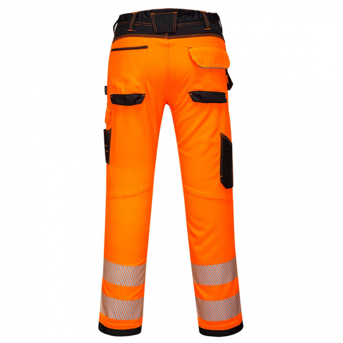 Pantaloni reflectorizanti Portwest HIVIS STRETCH PW303 PW3, 65% poliester, 33% bumbac, 2% elastan, 190g [3]