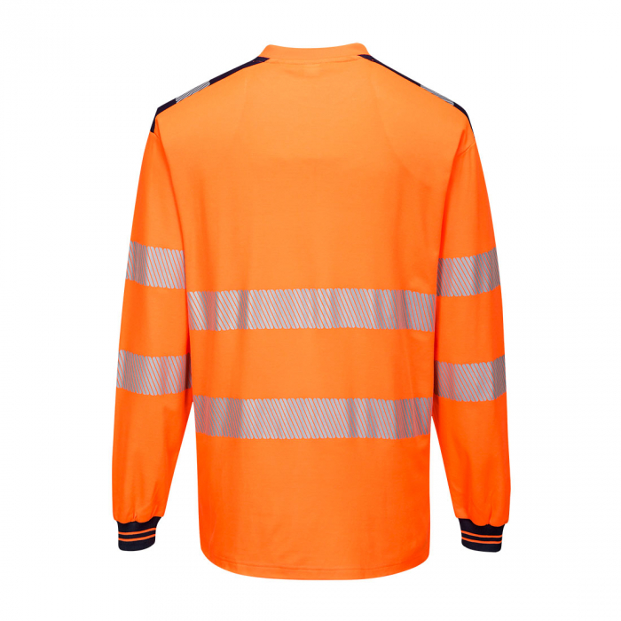 Tricou clasic cu maneca lunga reflectorizanta Portwest T185 PW3 55% bumbac, 45% poliester, 175g [3]