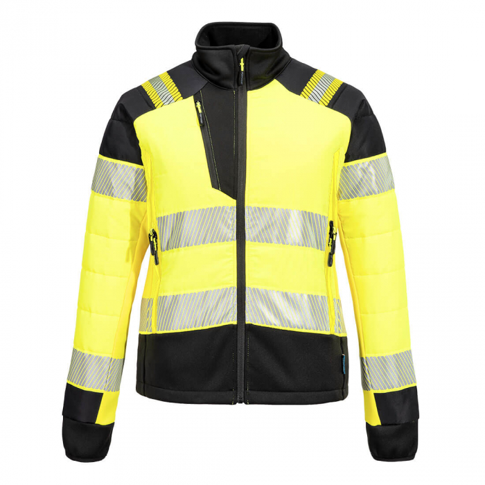Jacheta reflectorizanta dama Portwest PW3 Hi-Vis HYBRID BAFFLE, 100% poliester, 160 gr/mp [1]