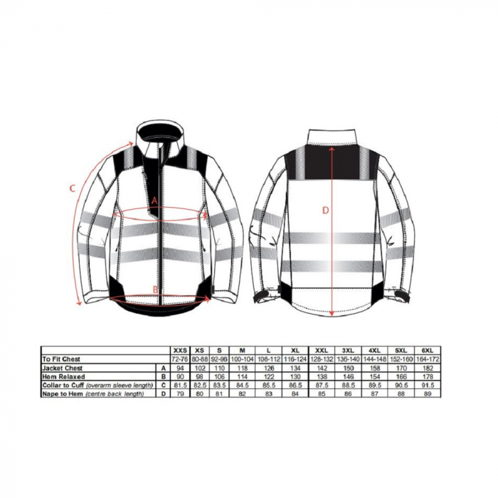 Scurta vatuita de iarna reflectorizanta Portwest T400 PW3, 100% poliester, 190g [2]