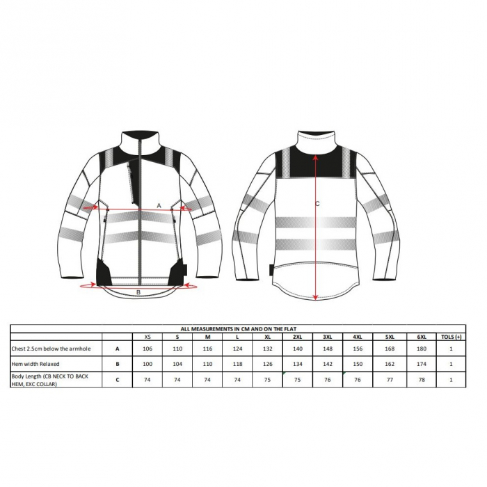 Jacheta softshell reflectorizanta Portwest VISION T402 PW3, 94% poliester, 6% elastan, 310 gr/mp [2]