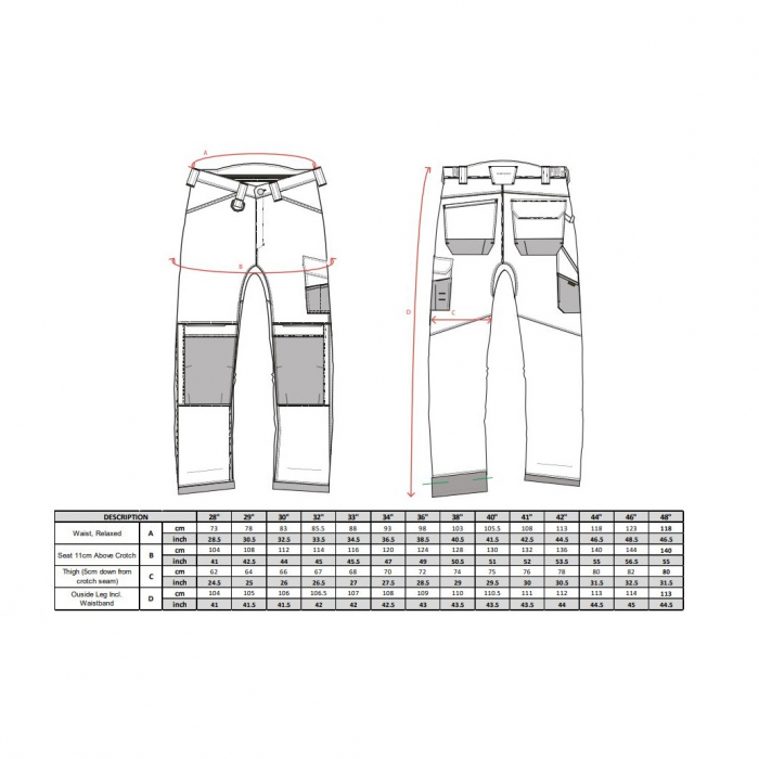 Pantaloni de lucru in talie Portwest URBAN T601 PW3, 65% poliester, 35% bumbac, 300g [2]