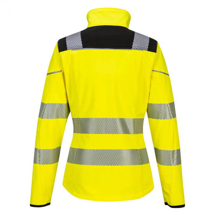 Jacheta softshell reflectorizanta dama Portwest PW3 PW381, 94% poliester, 4% elastan, 310 gr/mp [3]