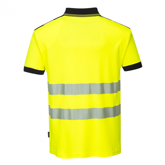Tricou polo reflectorizant Portwest T180 PW3, 55% bumbac, 45% poliester, 175 gr/mp [3]