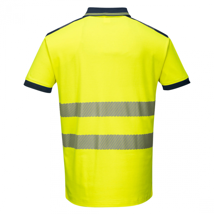 Tricou polo reflectorizant Portwest T180 PW3, 55% bumbac, 45% poliester, 175 gr/mp [3]