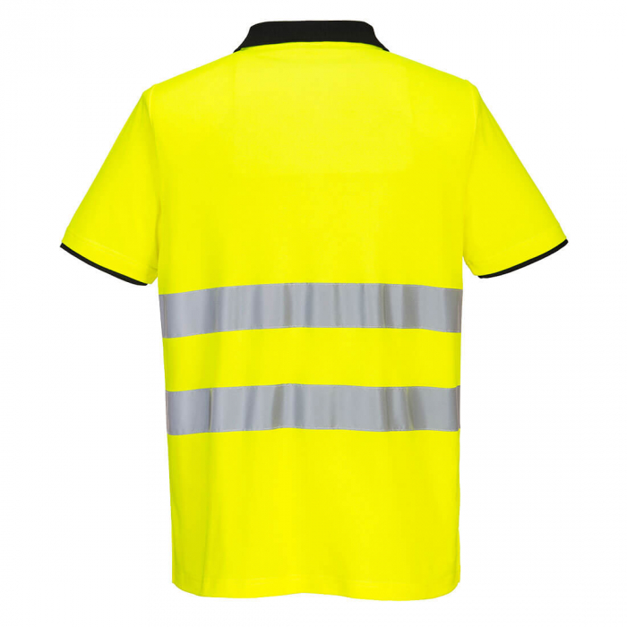 Tricou polo reflectorizant Portwest  PW3 HIVIS S/S PW212, 55% bumbac, 45% poliester, 144 gr/mp [3]