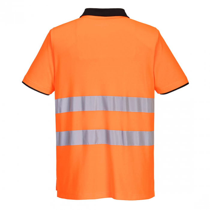 Tricou polo reflectorizant Portwest  PW3 HIVIS S/S PW212, 55% bumbac, 45% poliester, 144 gr/mp [3]