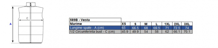Vesta de lucru fleece Renania BREEZE, 100% poliester, 280 gr/mp [2]