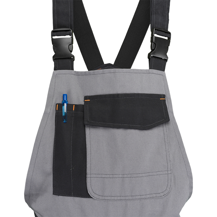 Pantaloni salopeta cu pieptar Rock Safety COMFORT-BP, 100% bumbac, 250 gr/mp [5]