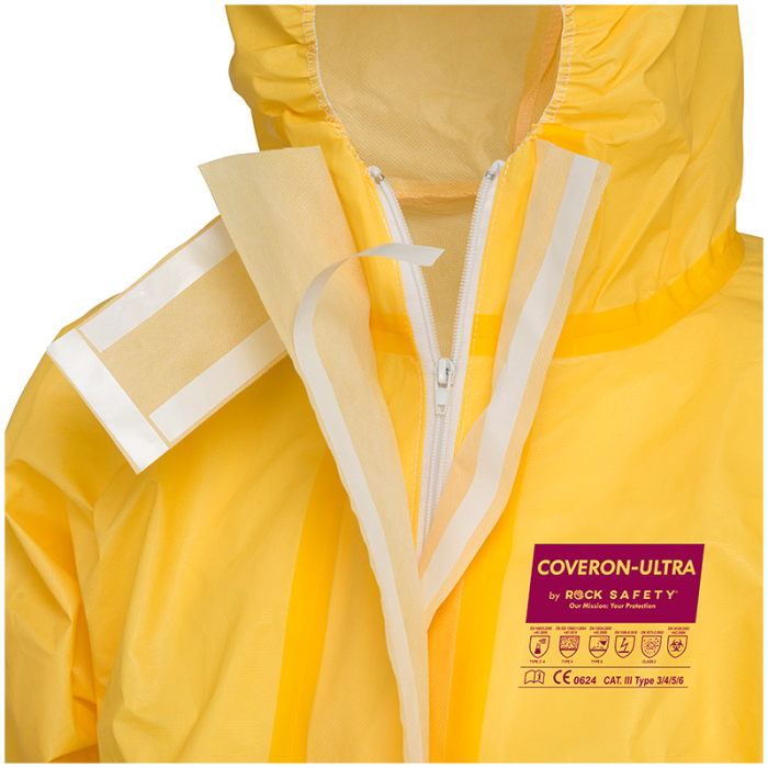 Combinezon de unica folosinta Rock Safety COVERON-ULTRA, polipropilena, rezistent la substante chimice [5]