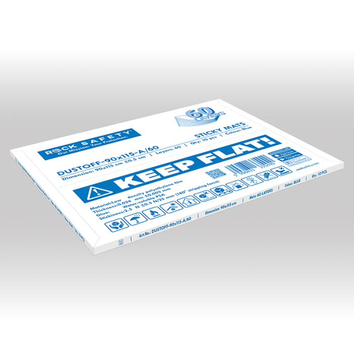 Covoras cu adeziv Rock Safety DUSTOFF-60X90-A/60, folie LDPE, PSA, antibacterian [2]