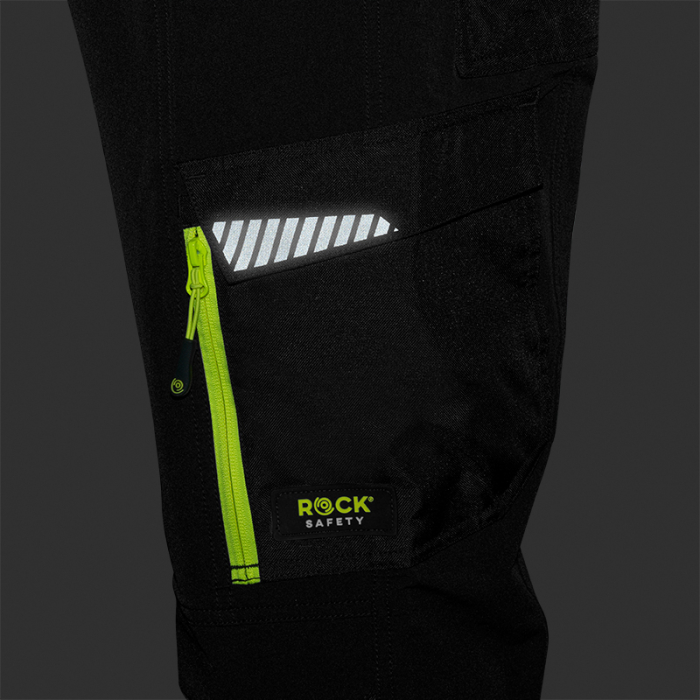 Pantaloni de lucru in talie 4 Way Stretch Rock Safety FLEXIMOVE-TR-B, 90% nailon, 10% elastan, 250 gr/mp [12]