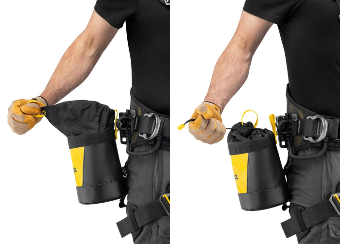 Sac scule Petzl TOOLBAG 3L S047Ba01, compatibil cu INTERFAST si carabiniera WALL, prindere pe ham [2]