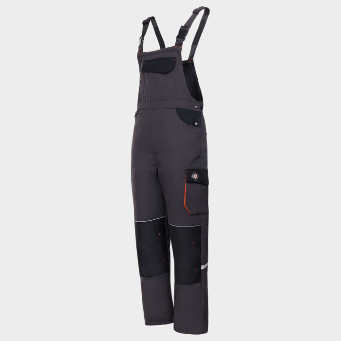 Pantaloni salopeta cu pieptar matlasata de iarna Stenso KASTOR T/C WINTER, tercot 35/65, 270 gr/mp [2]